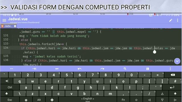 coding di android dengan vuejs - cara membuat form validation dengan computed properti смотреть онлайн