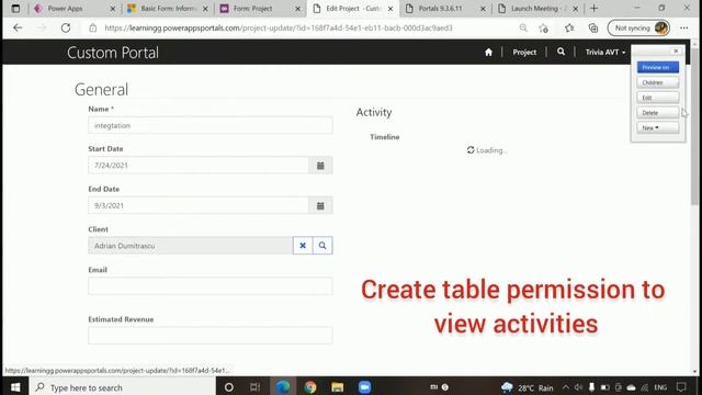 Display activities in the Timeline of PowerApps Portal смотреть онлайн