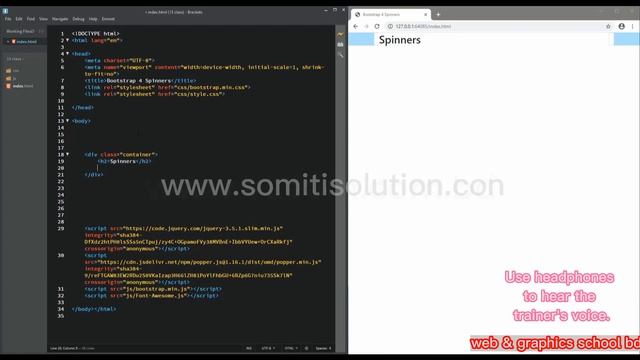 Bootstrap 4 Progress Bars & Spinners смотреть онлайн
