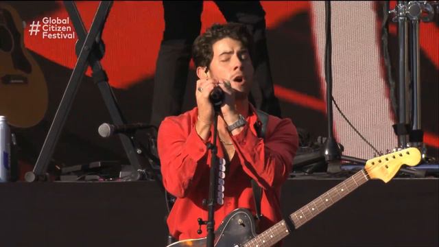 Jonas Brothers Perform 'What A Man Gotta Do' | Global Citizen Festival: NYC