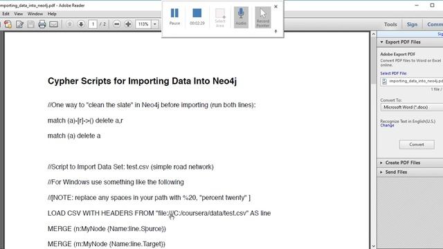 Import CSV file in NEO4j смотреть онлайн