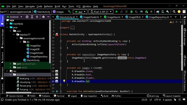 Save Image to Room database (using the API "TypeConverter") смотреть онлайн