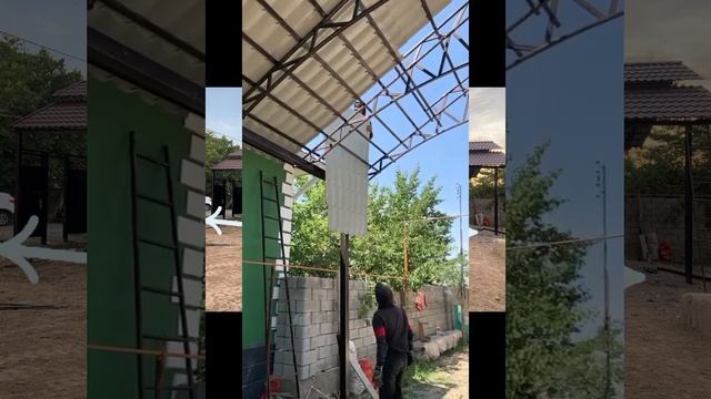 шымкент навес 17х6 ферма новинка Каитпас 1