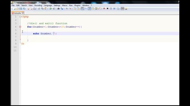 19 PHP die and exit function смотреть онлайн