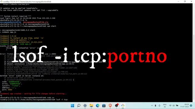 error listen eaddrinuse address already in use 3000 | Node Server Not Running Issue смотреть онлайн