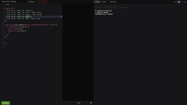 reduce_array example solved in PHP смотреть онлайн