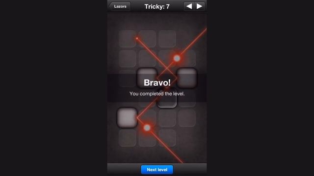[Tap game] Lazors - 04 - Tricky (medium) смотреть онлайн
