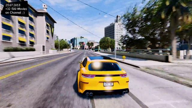 Porsche Panamera Sport Turismo Test Drive GTA V _REVIEW смотреть онлайн