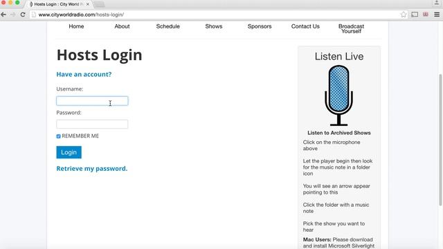 WordPress Tutorials: City World Radio Network - Logging In To City World Radio Network смотреть онлайн