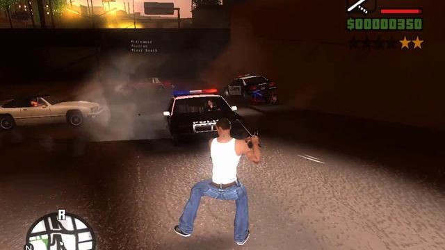 GTA San Andreas Погоня ,уход от ментов менты, смотреть онлайн