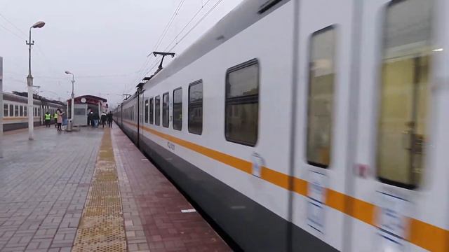 Электропоезд ЭП2Д-0002 ЦППК станция Нара 22.12.2019 смотреть онлайн