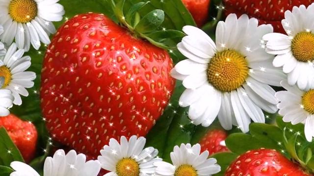 Добрый вечер! Клубничного всем вечерочка! Красивое музыкальное пожелание с добрым вечером. смотреть онлайн