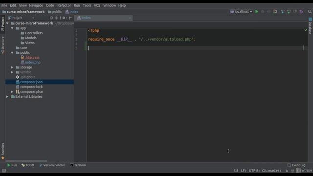 #06 Curso PHP Micro Framework do zero - Iniciando o carregamento do sistema смотреть онлайн
