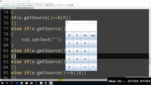 Swing ( calculator part-6 )in java in Hindi part 28 смотреть онлайн