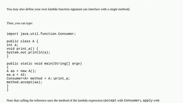 Store non-static method in variable Java смотреть онлайн