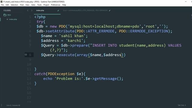 (7/8) PHP PDO Tutorials Prepare Statement In Urdu/Hindi смотреть онлайн