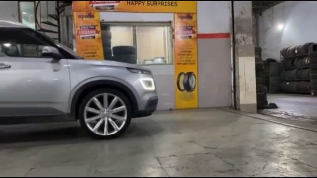 20 Inch Alloys Wheels Install Hyundai Venue || Modified Hyundai Venue смотреть онлайн