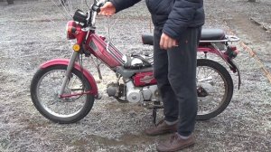 Мопед Дельта, 13 лет. Заводим зимой! Оцените состояние!