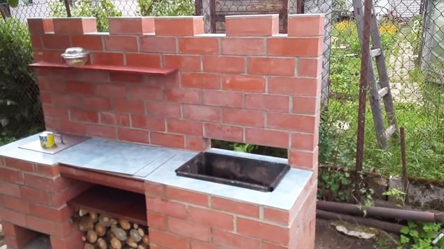 Коптильня и мангал из кирпича своими руками... смотреть онлайн