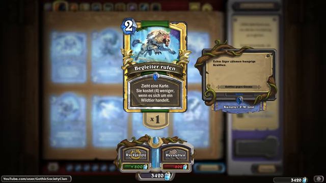 [HS] [Golden Cards] - [Goblins gegen Gnome] - Begleiter rufen | Call Pet смотреть онлайн