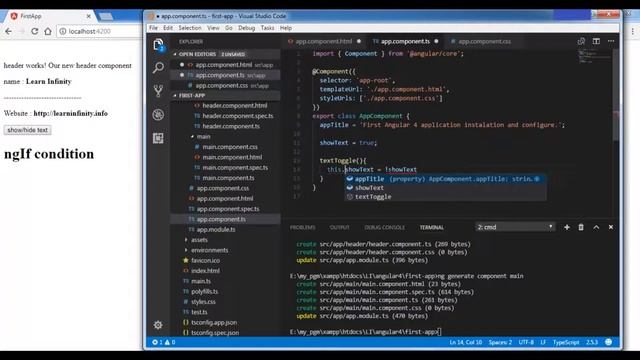 Angular 8/6/4 Part 3 - ngIf - Learn Infinity смотреть онлайн