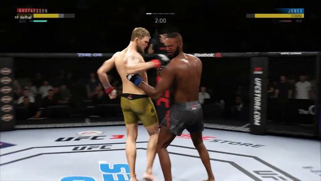 UFC 3 Alexander Gustafsson vs Jon Jones with commentary смотреть онлайн