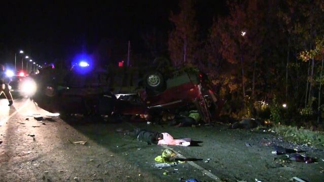 Трасса «Кола» 11 октября. Смертельное столкновение Volvo и пешехода смотреть онлайн