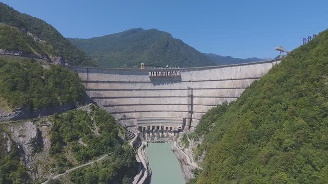 Ингурская ГЭС, Грузия. Аэросъёмка.mp4