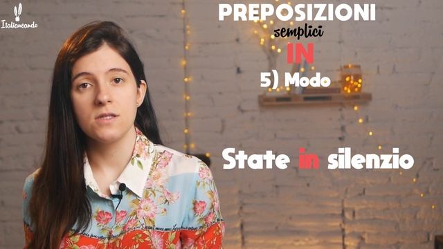 Preposiciones simples en italiano - preposizioni semplici in italiano смотреть онлайн