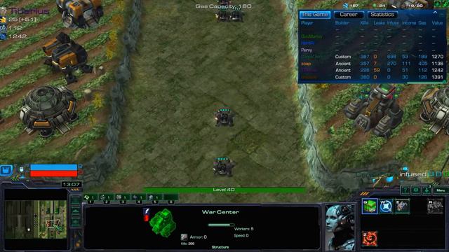 Starcraft 2 Squadron Tower Defense Ancient Builder смотреть онлайн