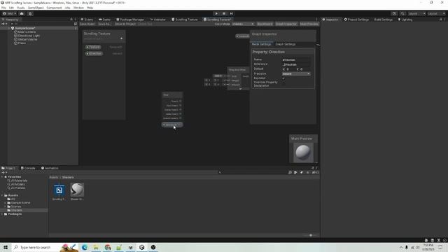 URP Scrolling Texture - Unity Shader Graph (Tutorial) смотреть онлайн