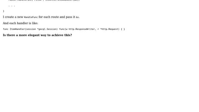 Code Review: Pass Cassandra session reference to http handlers смотреть онлайн