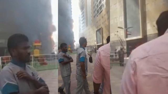 Ajman pearl tower big fire? смотреть онлайн