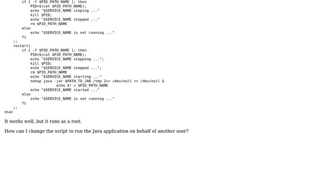 Unix & Linux: How to run java service as a non-root user on CentOs 6? смотреть онлайн