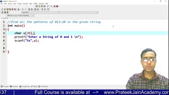 find all the patterns of 0(1+)0 in the given string | Interview Question смотреть онлайн