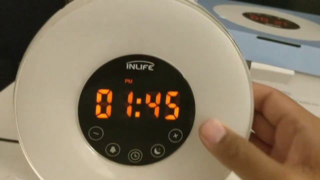 INLIFE Sunrise Alarm Clock Wake Up Light with 7 Changing Colors Night Light смотреть онлайн