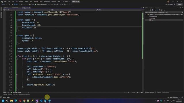 Applications 29. Conway's Game of Life (part 1) смотреть онлайн