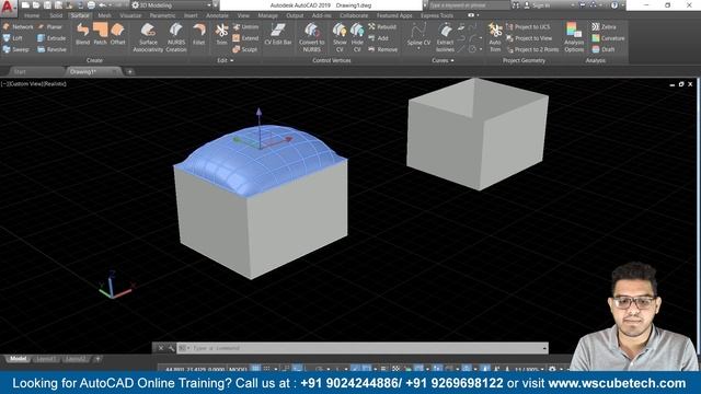 AutoCAD 3D - How To use Surface Associativity Command in AutoCAD | AutoCAD Tutorial | #147 смотреть онлайн