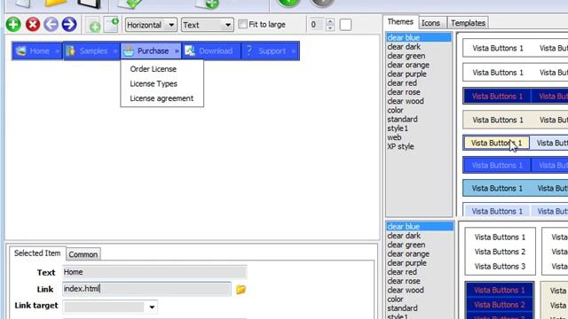 How to create a text-based css menu using Vista Buttons смотреть онлайн