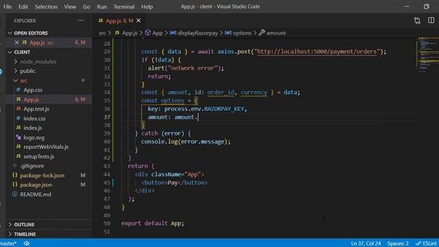 Razorpay integration in react+node|| part 2/2 смотреть онлайн