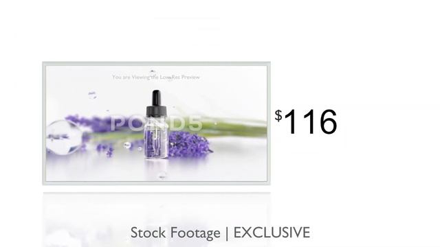 Dolly Out From Lavender Essential Oil In A Clear Bottle смотреть онлайн