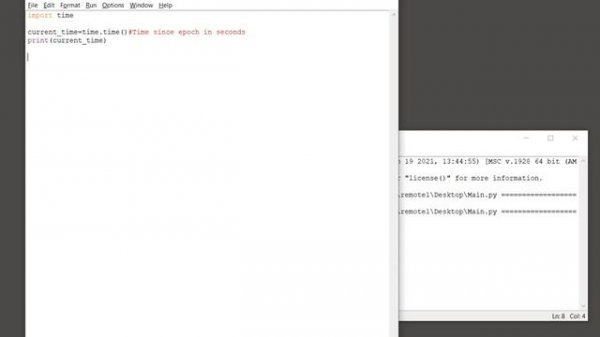 Python Time - Get current time