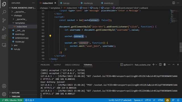 Creating a Chat App With Flask-SocketIO (2023) смотреть онлайн