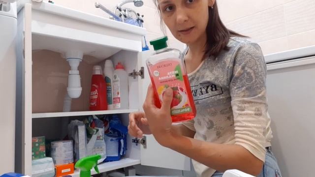 расхламление шкафчика с бытовой химией,распаковка? смотреть онлайн
