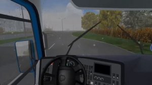 OMSI 2.Паз вектор некст (инвалид). По Новосибирску на 11 маршруте. Первый снег в Новосибирске).