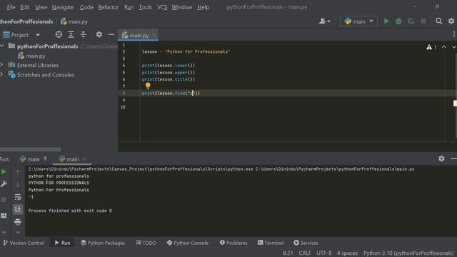 7 - Python Useful String Methods | Practical persons & Professionals | Sinhala смотреть онлайн