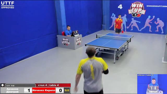 08:30 Арзанов Дмитрий 1-3 Ивченко Кирилл стол 4 Юг-4 15.07.21 смотреть онлайн