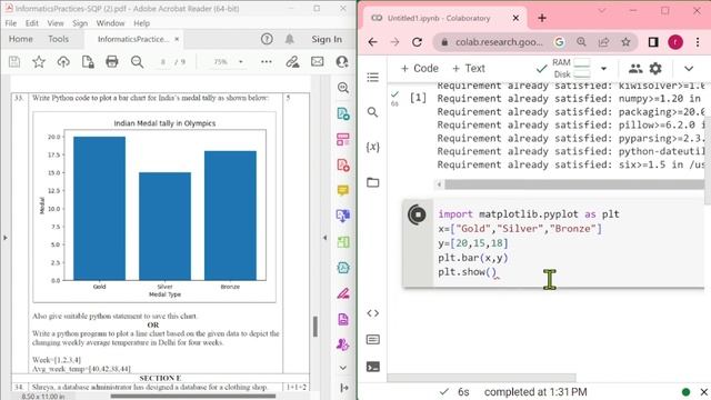 Bar Chart in Python | Python Matplotlib смотреть онлайн