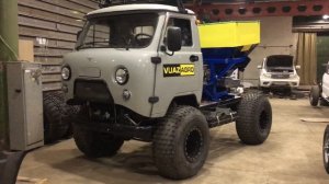 Обзор ВУАЗ АГРО 1000. Самоходный разбрасыватель на базе УАЗ.