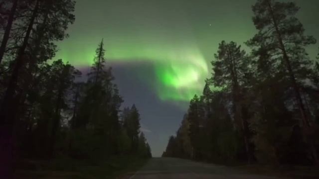 Северное сияние в ХМАО